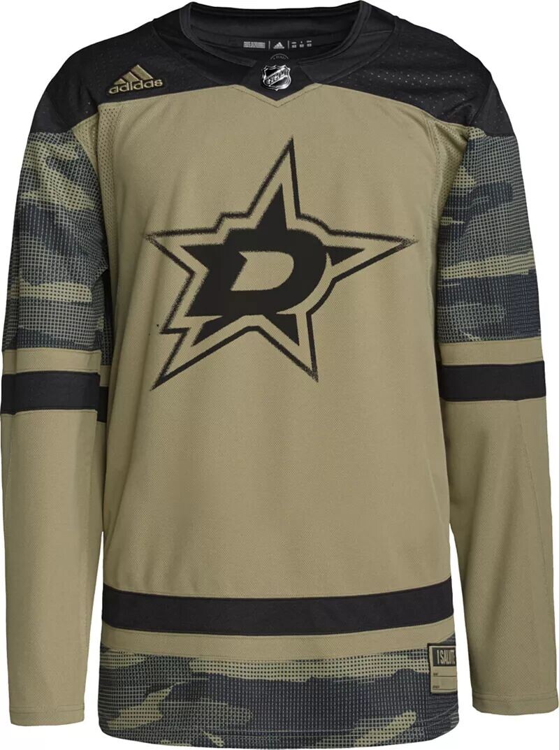 

Зеленый джерси Adidas Adult Dallas Stars с камуфляжной надписью ADIZERO