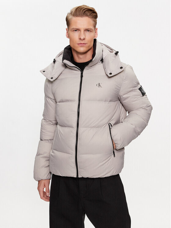

Пуховик стандартного кроя Calvin Klein, серый