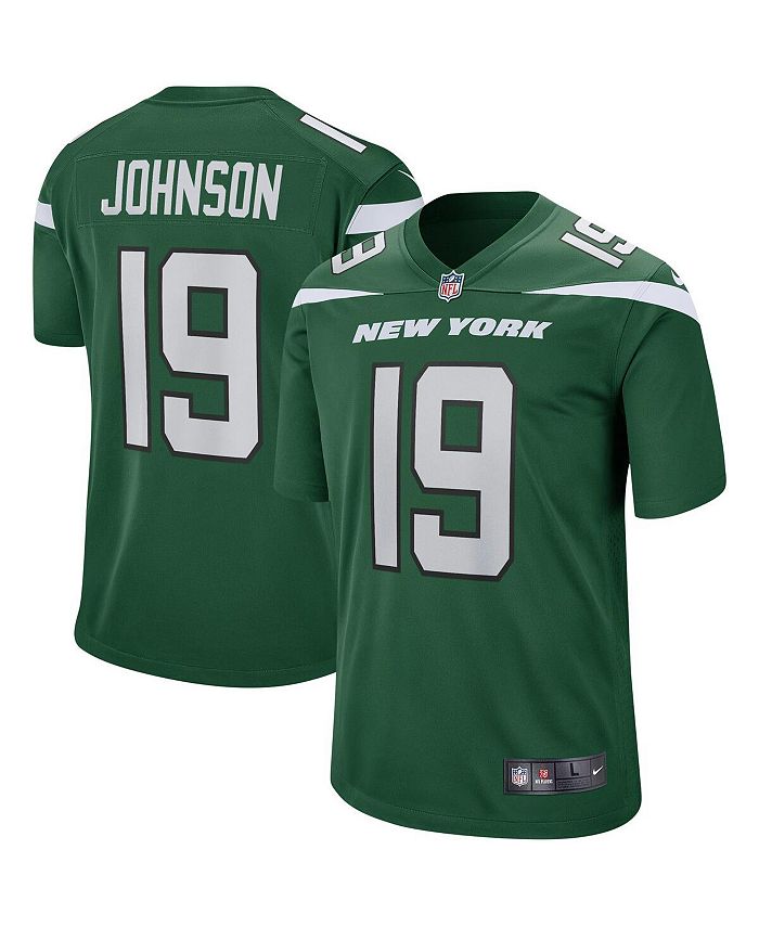 

Мужская майка игрока пенсионера Keyshawn Johnson Gotham Green New York Jets Game Nike, зеленый