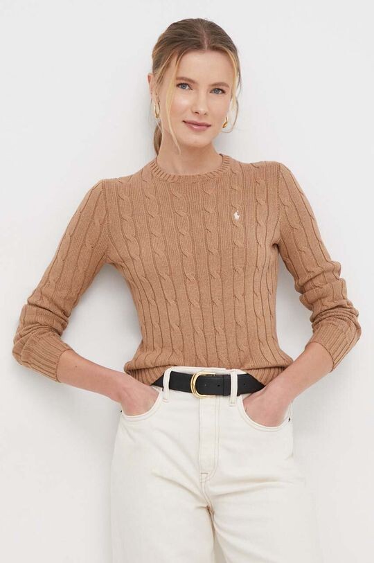 

Хлопковый свитер Polo Ralph Lauren, бежевый