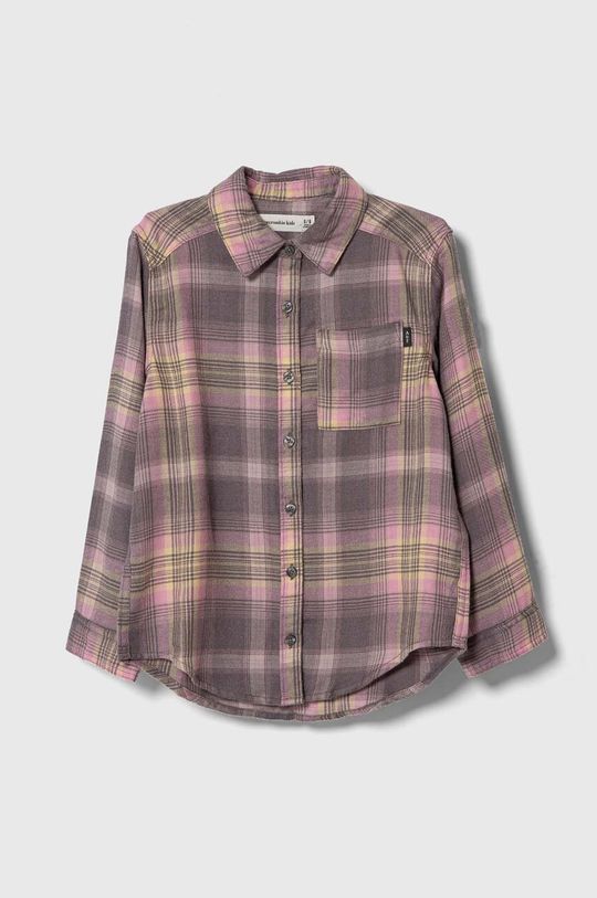 Детская рубашка Abercrombie & Fitch, розовый
