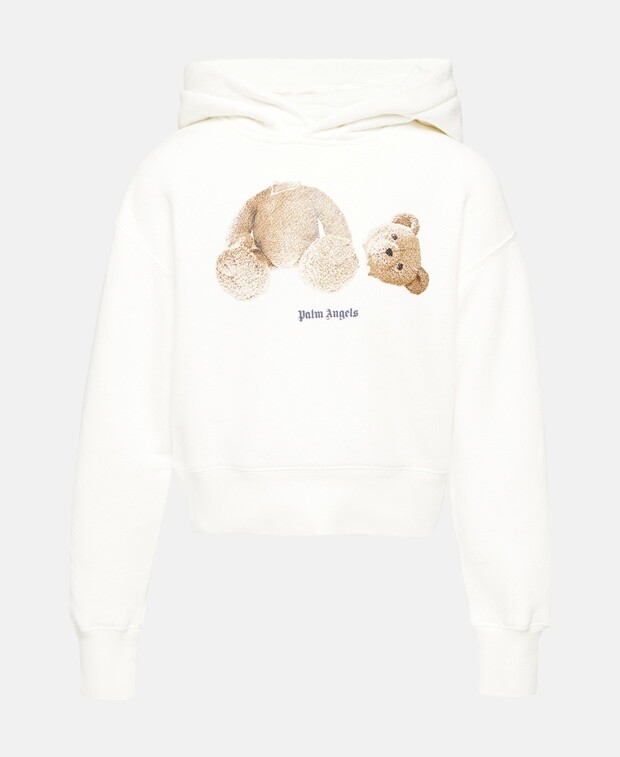 

Худи с капюшоном Palm Angels, цвет Wool White