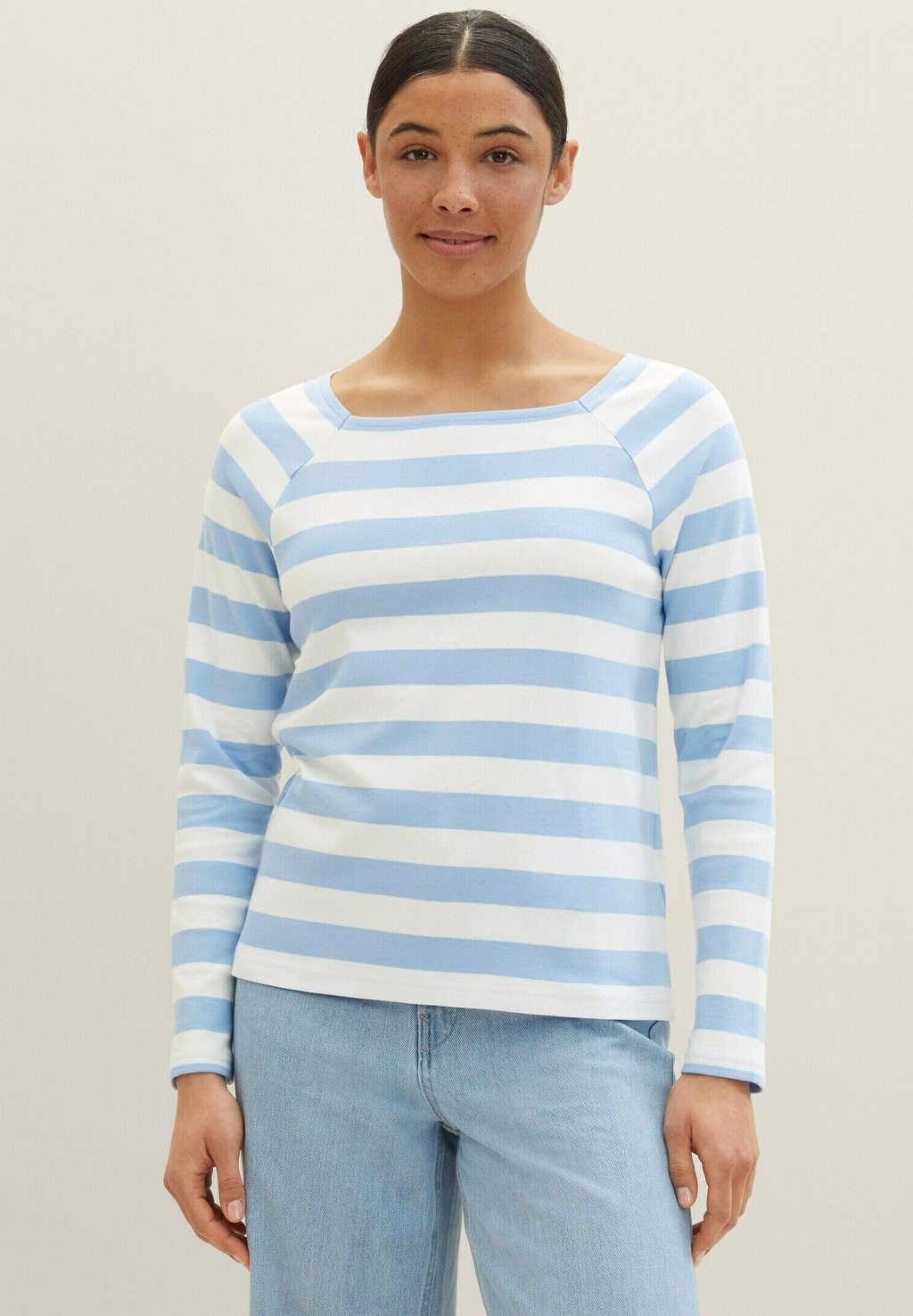 

Рубашка с длинным рукавом TOM TAILOR, цвет blue offwhite stripe