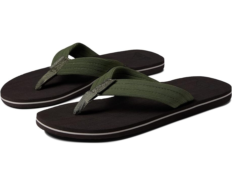 

Сандалии Quiksilver Molokai Layback Textured, цвет Brown/Brown/Green