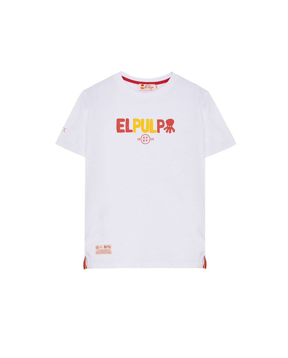 Детская футболка с короткими рукавами El Pulpo x RFEF elPulpo, белый