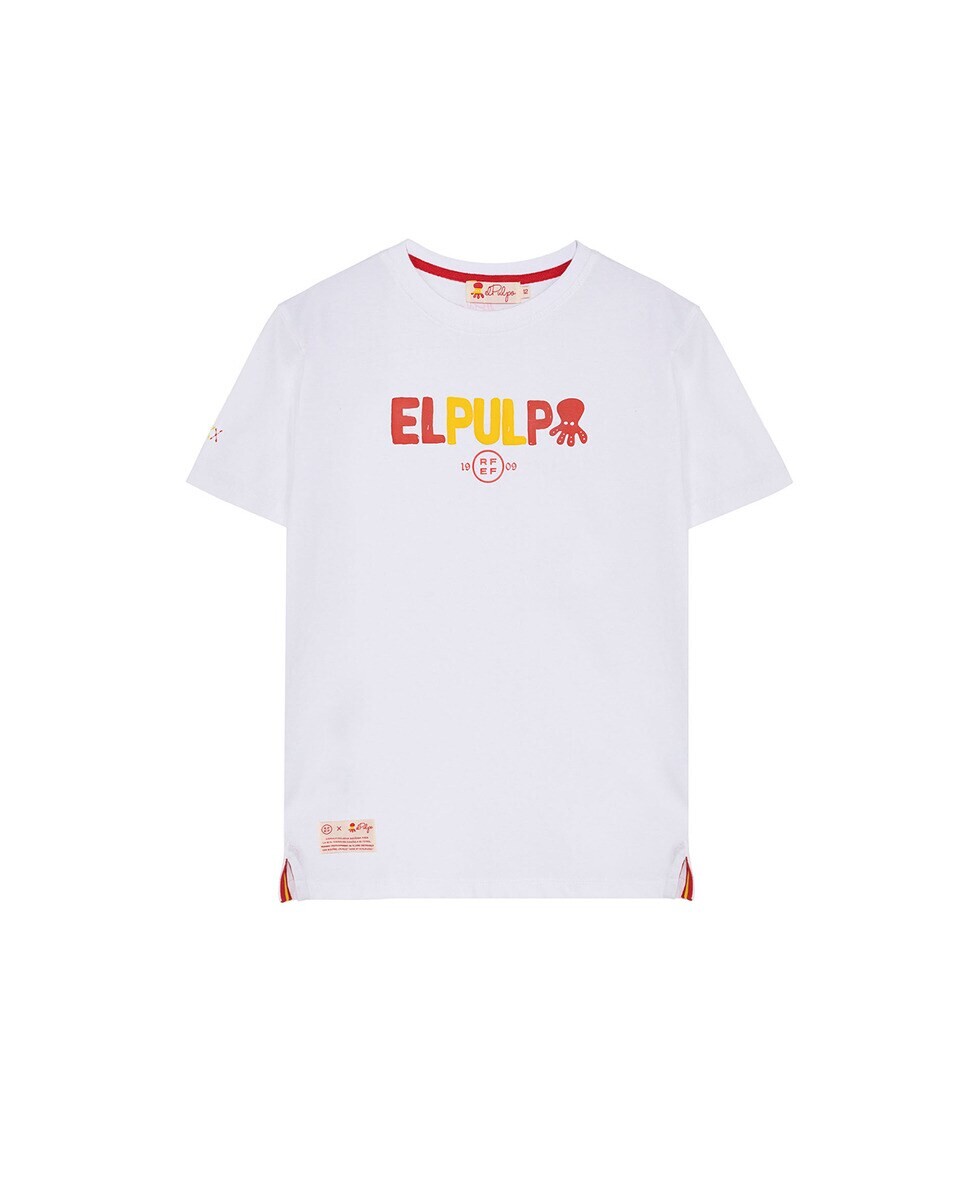 

Детская футболка с короткими рукавами El Pulpo x RFEF elPulpo, белый