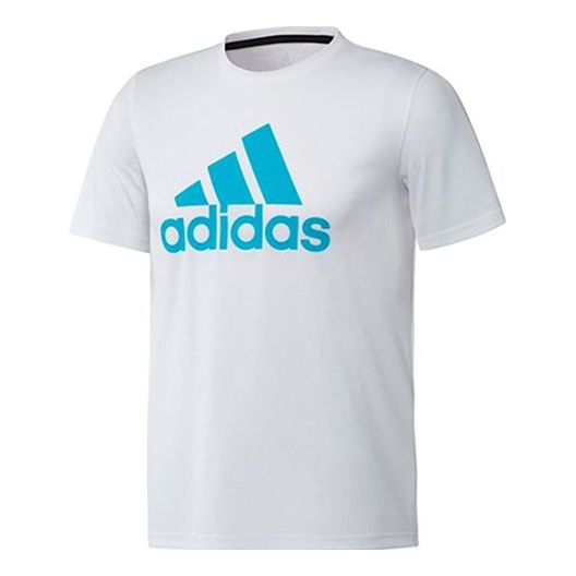 Футболка adidas Casual Sports Round Neck Short Sleeve White, белый цена и фото