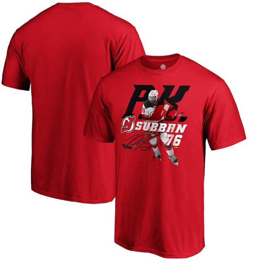 

Футболка с коротким рукавом Fanatics Branded New Jersey Devils, красный