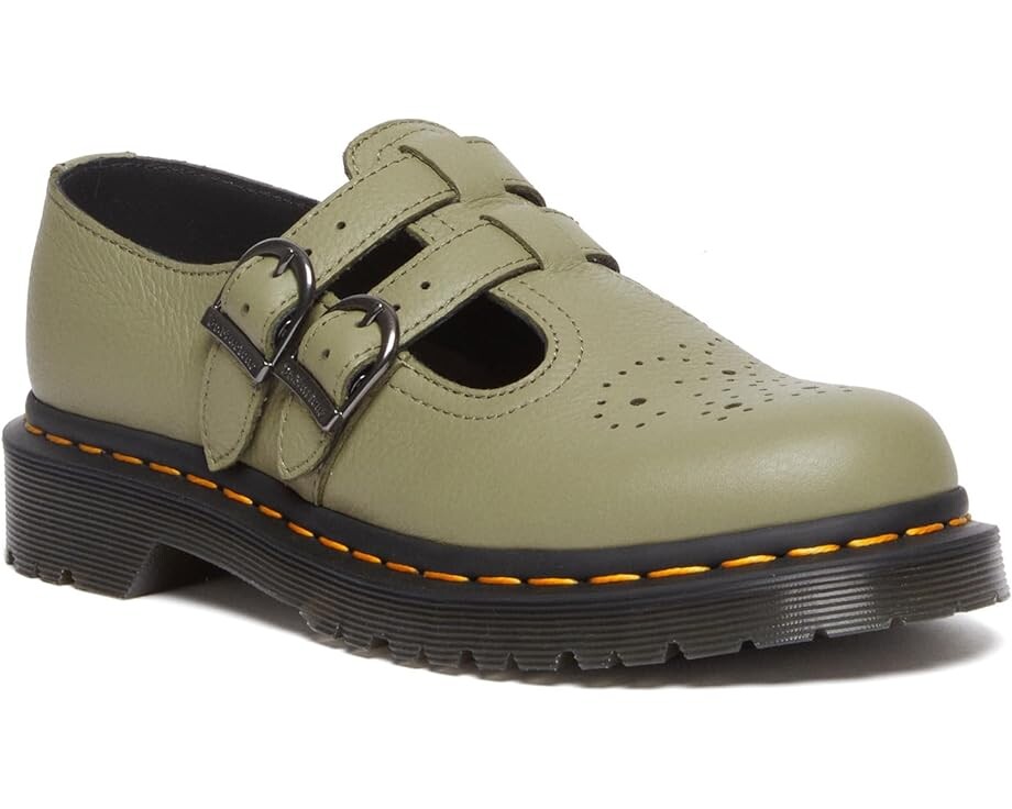 Туфли на плоской подошве Dr. Martens 8065 Mary Jane, цвет Muted Olive