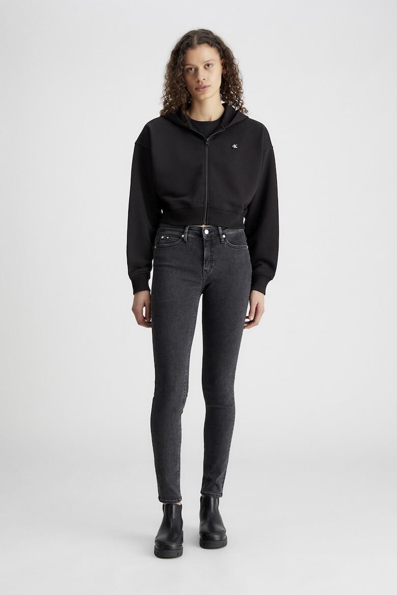 

Короткая толстовка на молнии Calvin Klein Jeans, черный