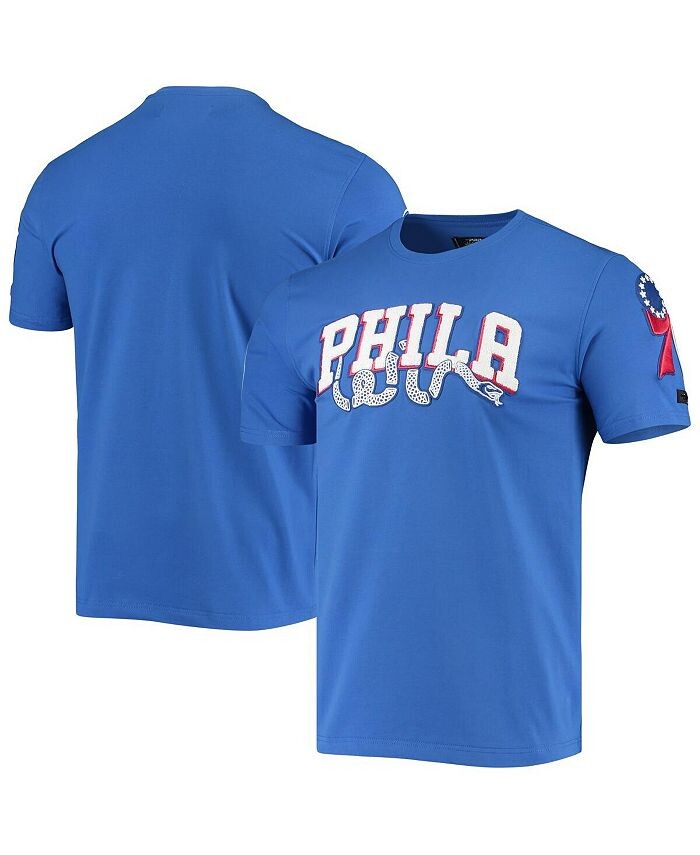 

Мужская футболка Royal Philadelphia 76Ers Chenille Team Pro Standard, синий