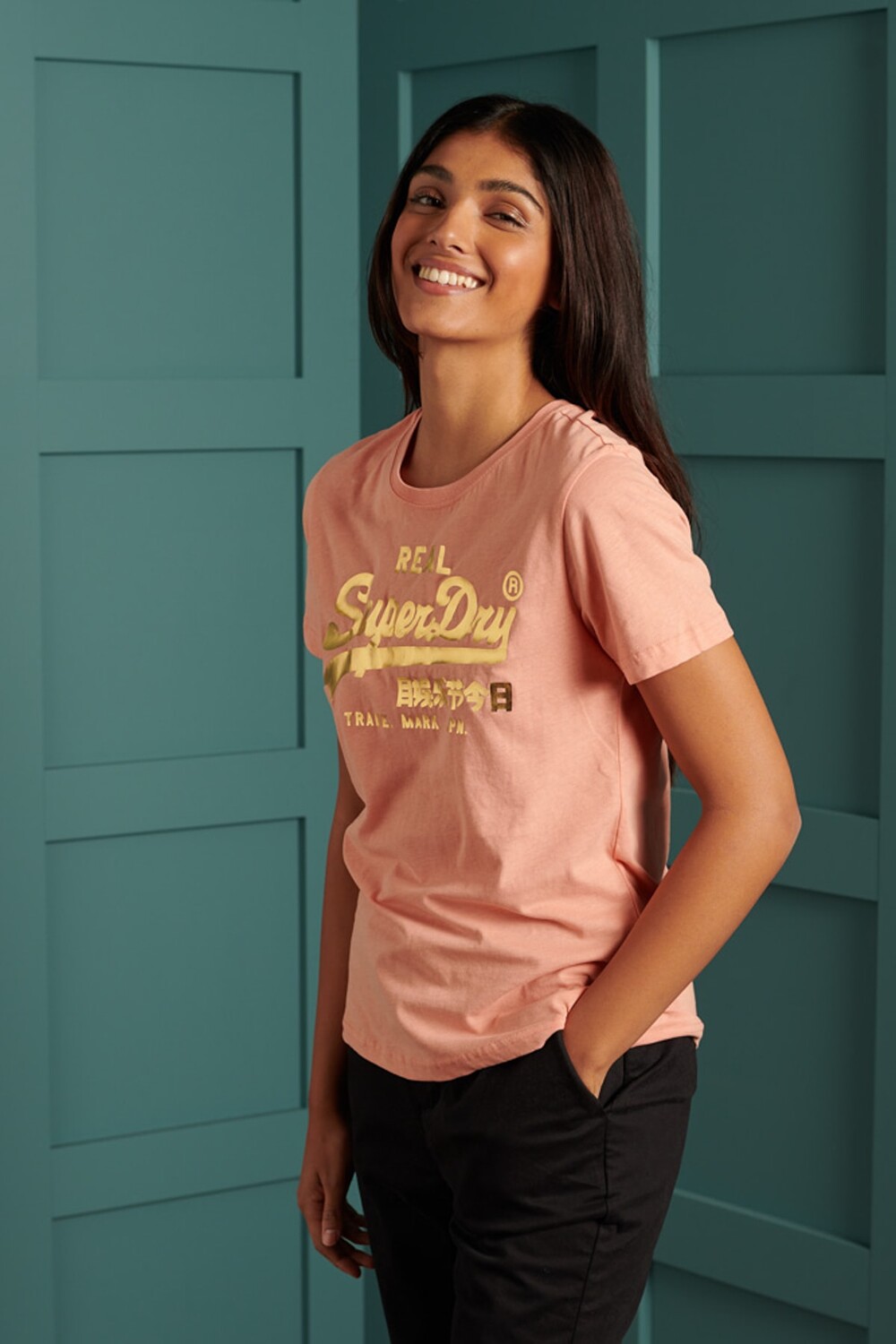 

Футболка Женщины/Девочки SUPERDRY, розовый
