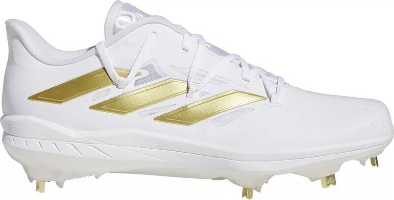 

Мужские металлические бейсбольные бутсы Adidas adizero Afterburner 9, белый, Серый