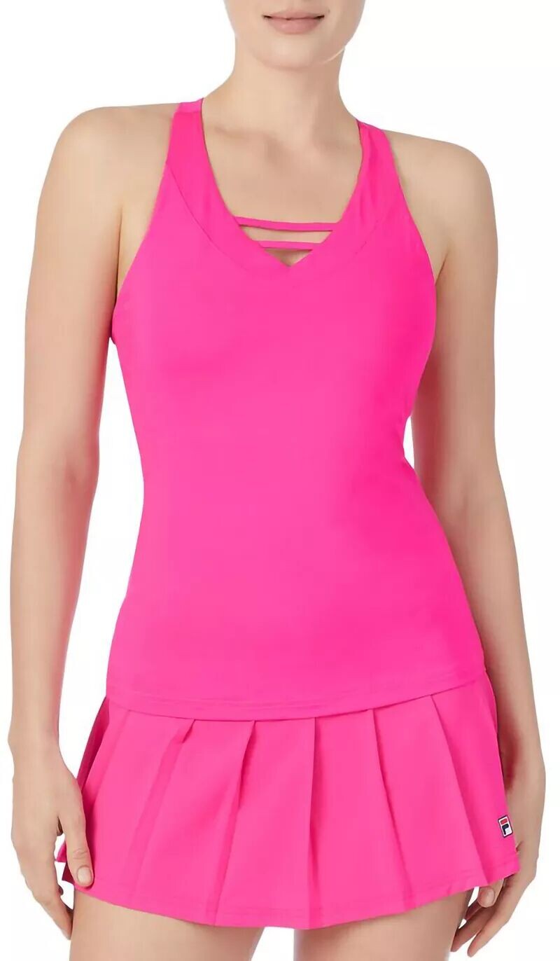 

Женская майка с лямкой на бретельках Fila Tennis Essentials, розовый