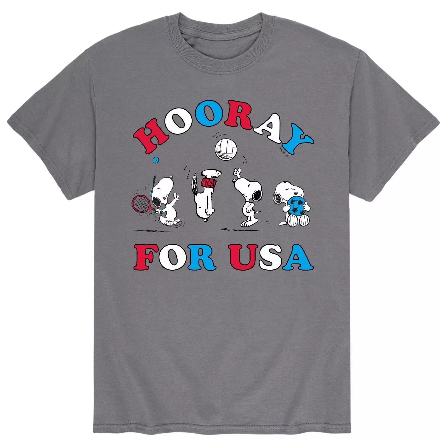 

Мужская футболка Peanuts Hooray For USA Licensed Character