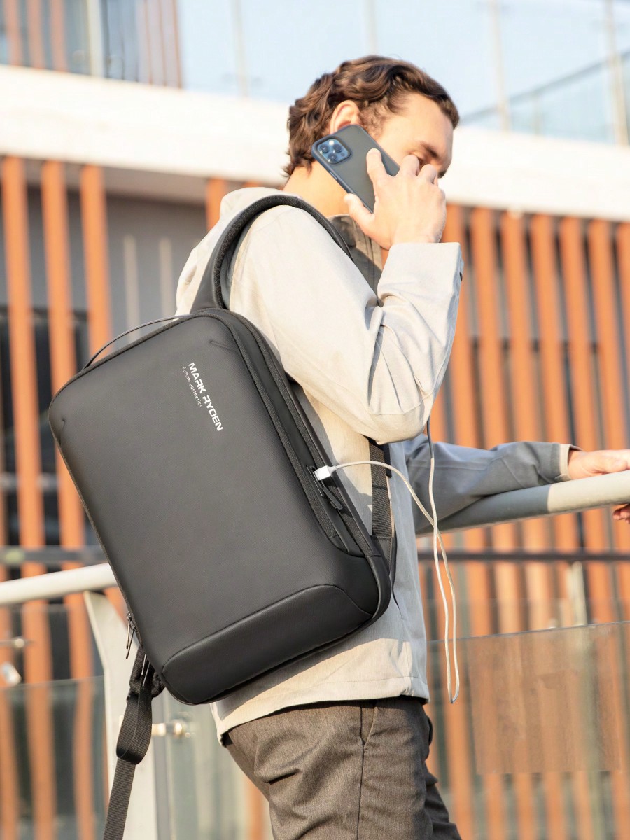 Рюкзак Mark Ryden для мужчин, серый 15,6 дюйма детский рюкзак genshin impact с usb разъемом школьный ранец для подростков удобная сумка с мультяшным принтом уличная дорожная сумка