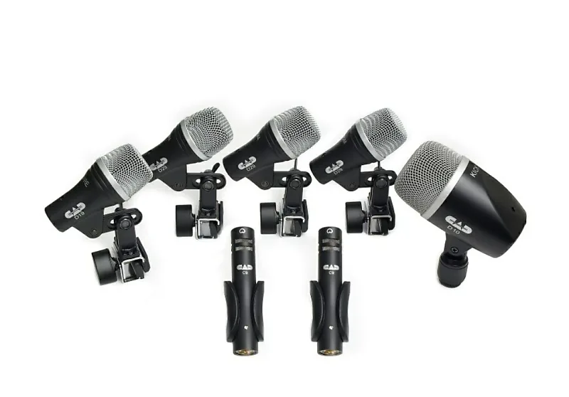 Комплект барабанных микрофонов CAD STAGE7 Premium 7-Piece Drum Mic Pack комплект микрофонов cad cada d90 kit 5