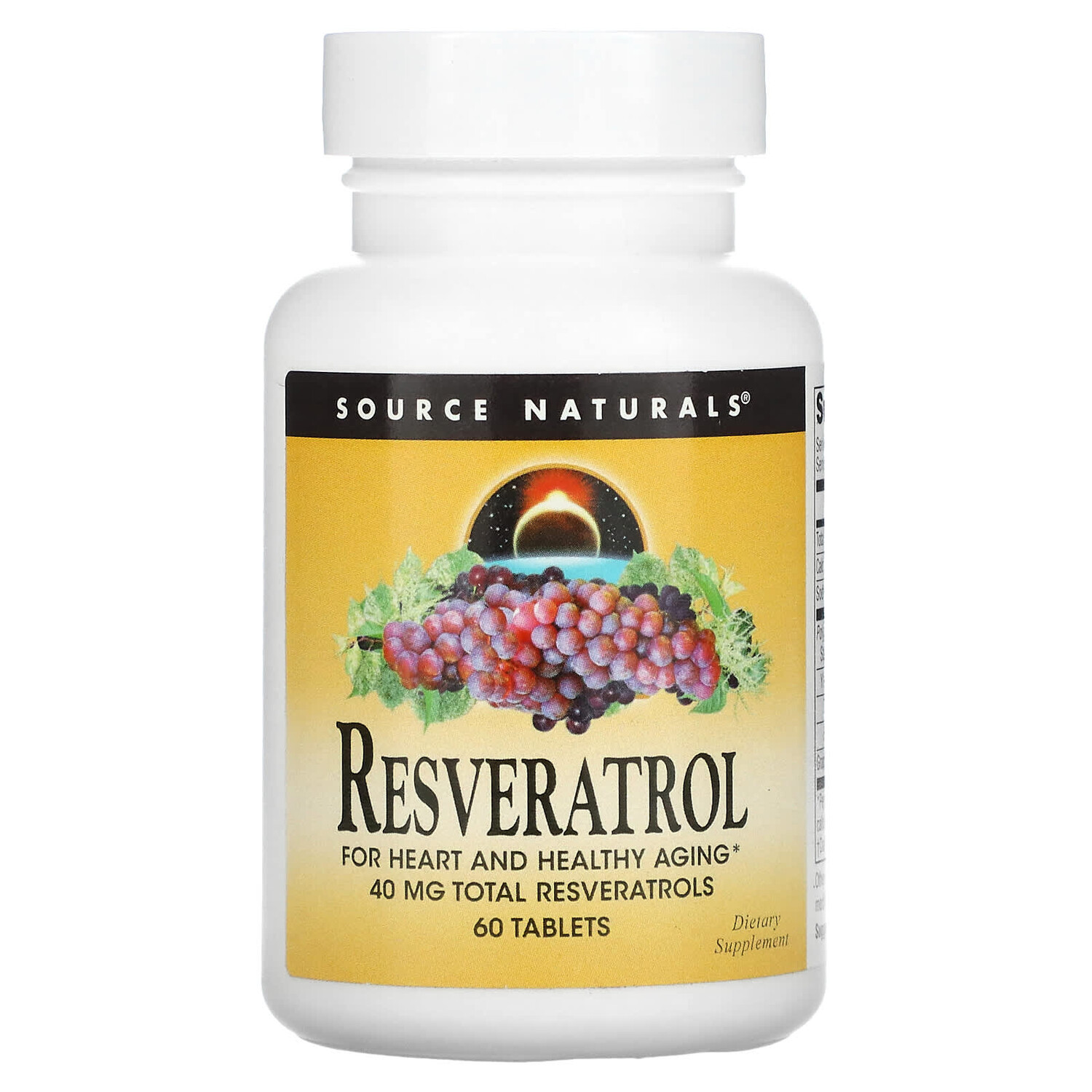 

Ресвератрол, 60 таблеток, Source Naturals