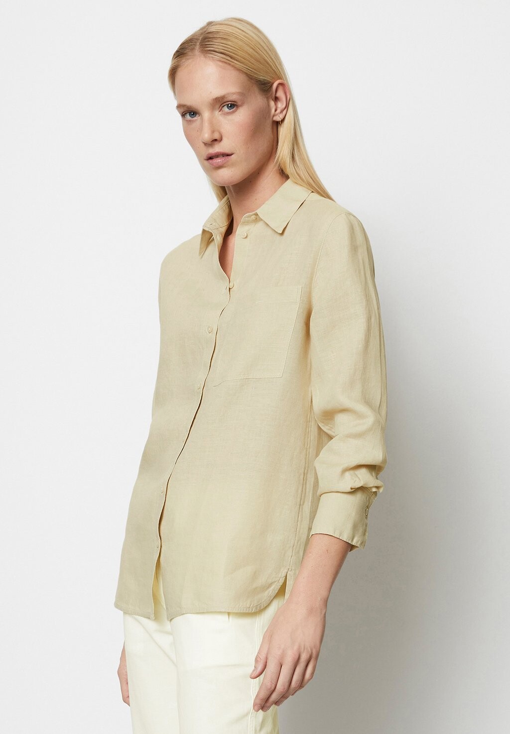 

Блузка-рубашка EASY SHAPED CHEST POCKET Marc O'Polo, цвет dusty field