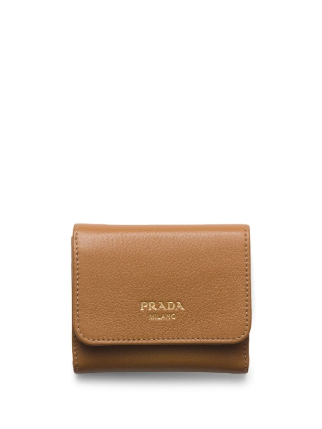 

Prada кошелек с тисненым логотипом, коричневый