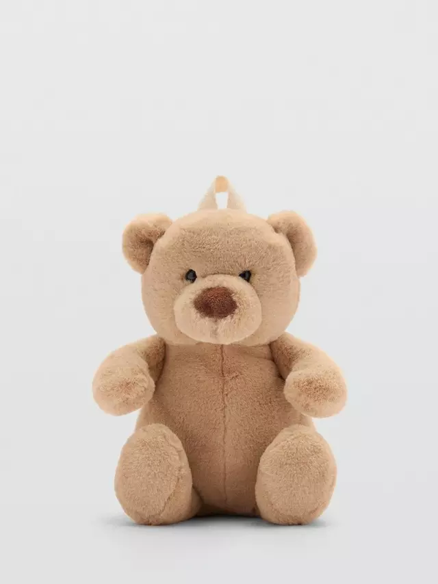 

Рюкзак Mango Fluffy Bear, цвет light brown