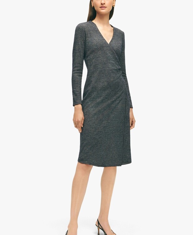 

Платье миди Brooks Brothers, серый