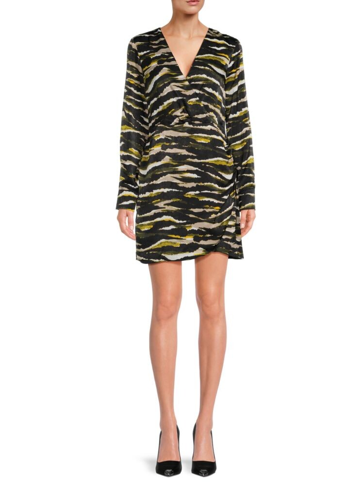 

Мини-платье с абстрактным искусственным запахом Dkny, цвет Black Multi