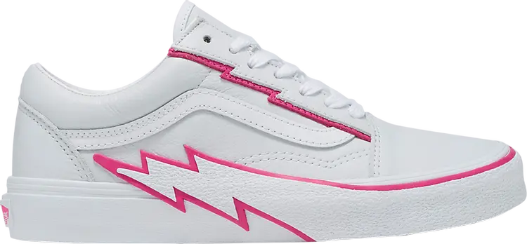 

Кроссовки Old Skool 'Bolt - Pop Pink Glow', белый