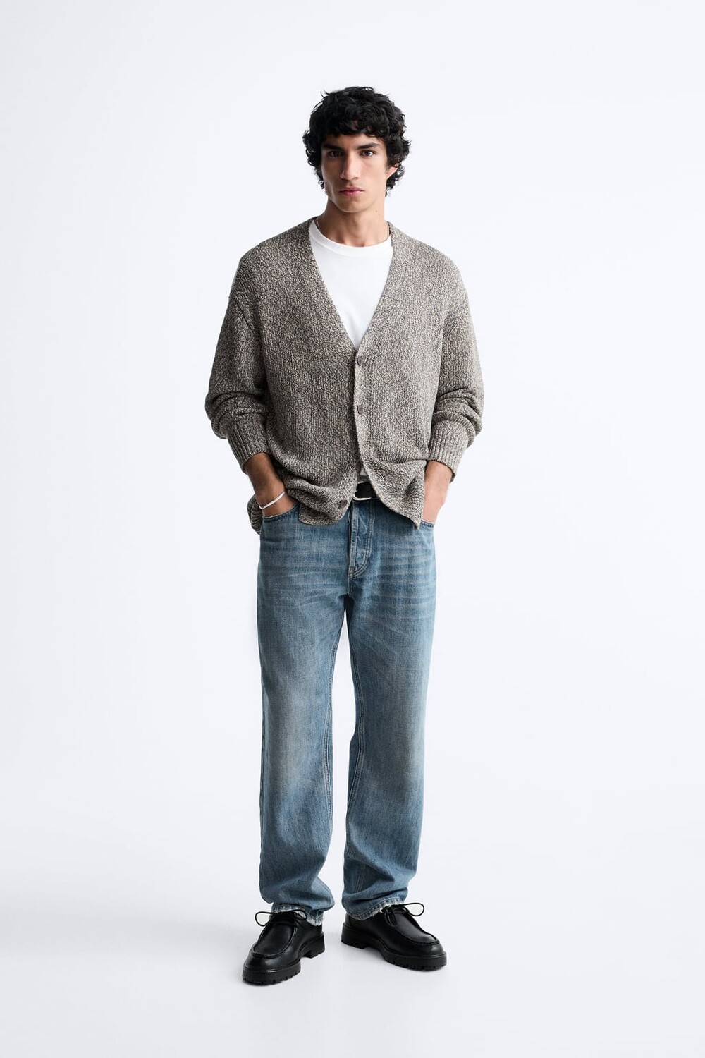 

Хлопковый кардиган ZARA, синий