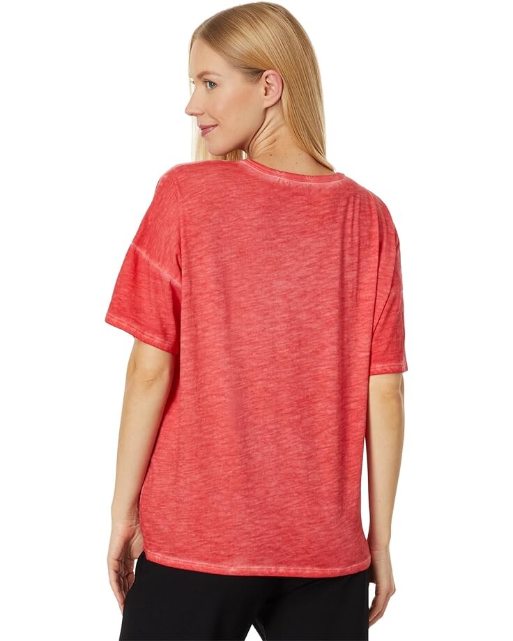 Футболка Eileen Fisher Crew Neck Boxy Tee, цвет Grenadine