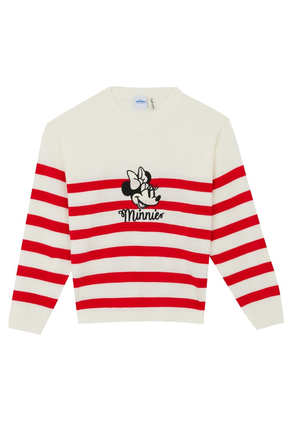 

Вязаный свитер MICKEY & MINNIE REGULAR FIT DeFacto, крем