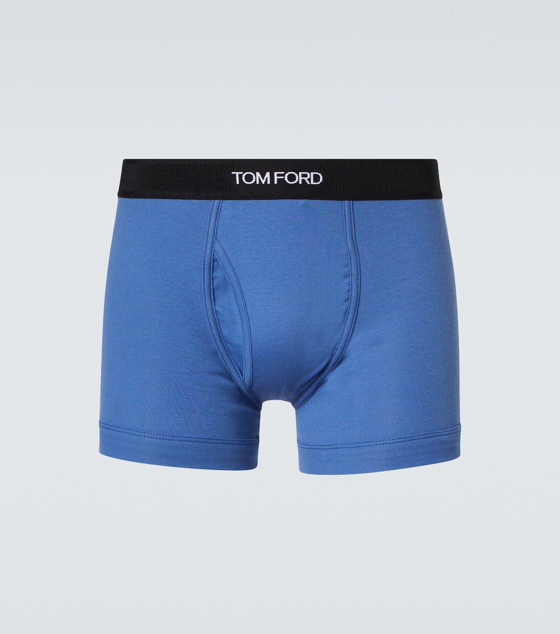 

Боксеры из хлопкового джерси с логотипом Tom Ford, синий