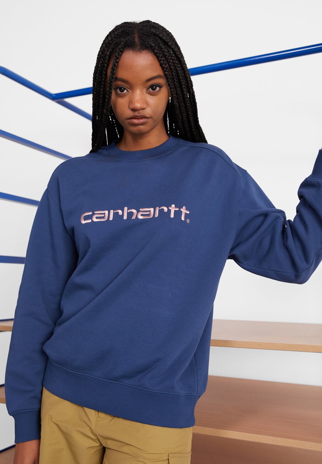 

Толстовка Carhartt WIP, кальмаровый/стеклянно-розовый