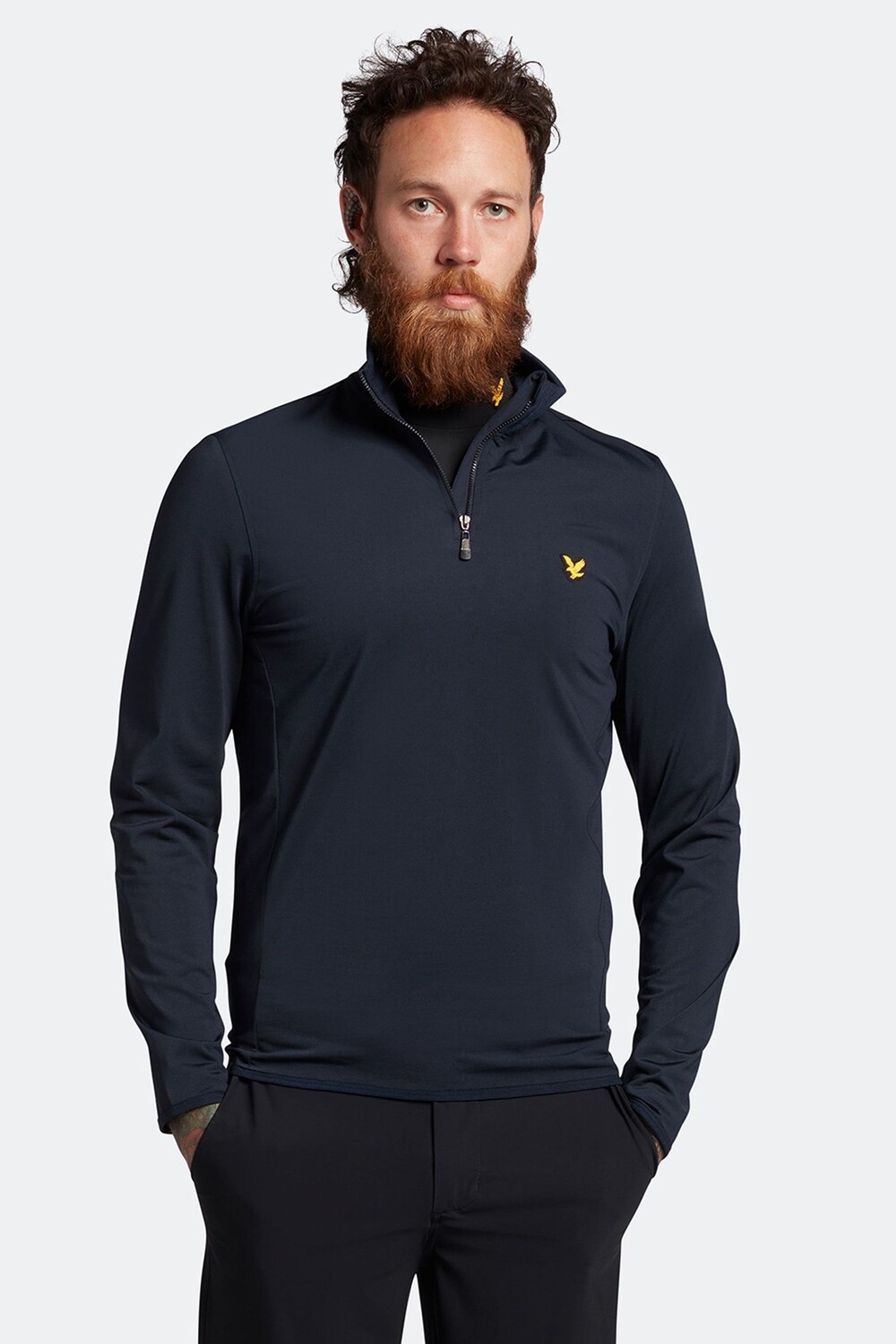

Промежуточный свитер Blue Tech с молнией 1/4 Lyle & Scott, синий