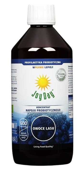 Препарат, поддерживающий функцию кишечника Joy Day EKO Koncentrat Napoju Probiotycznego Owoce Lasu, 500 мл набор пробиотических капель с витамином d3 biogaia из 2 бутылочек по 10 мл