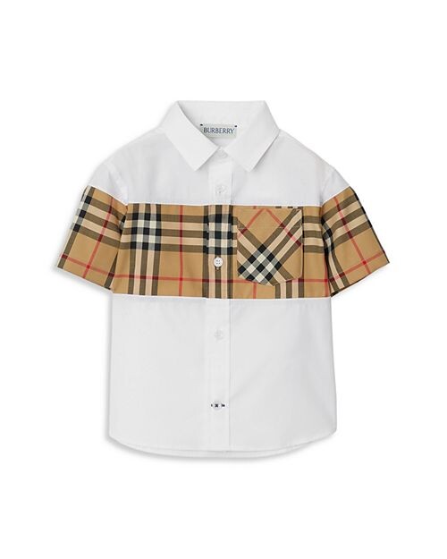 

Рубашка в клетку Devon для мальчиков – Baby, Little Kid Burberry, цвет White