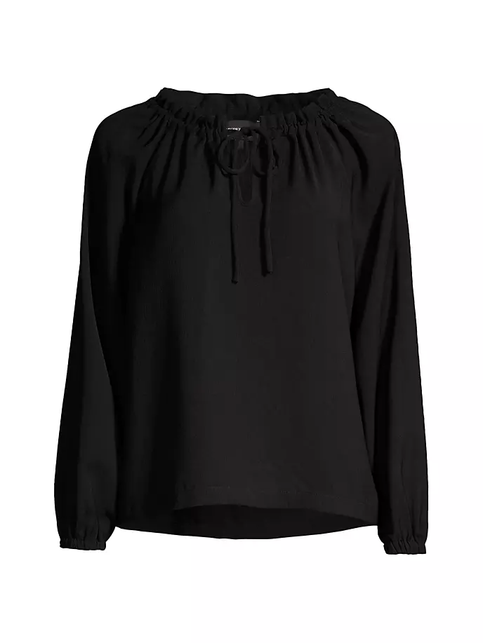 

Креповый топ Parachute Emporio Armani, черный