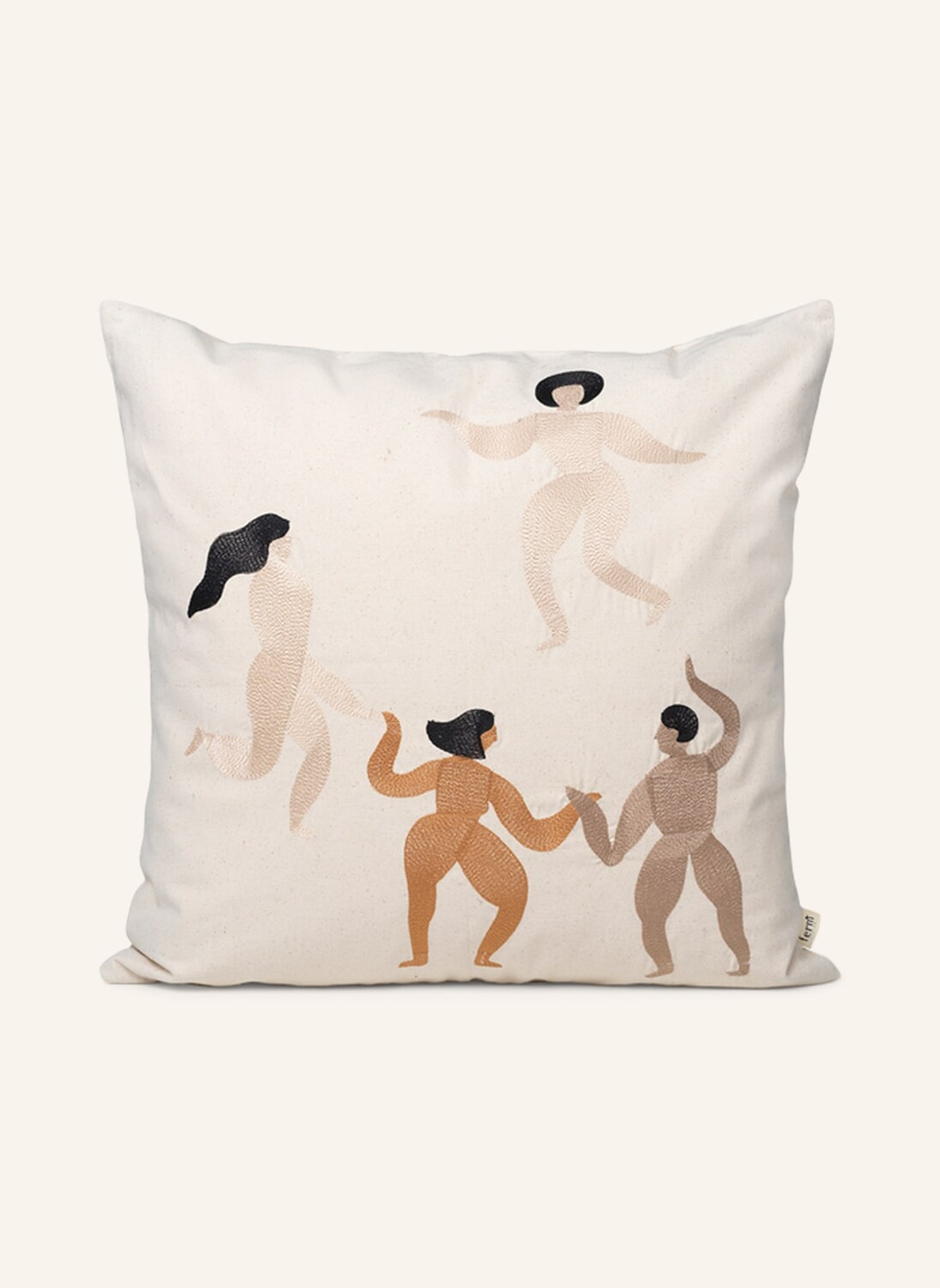 

Декоративная подушка Ferm Living FREE, 49x51 см, цвет creme/hellbraun/camel