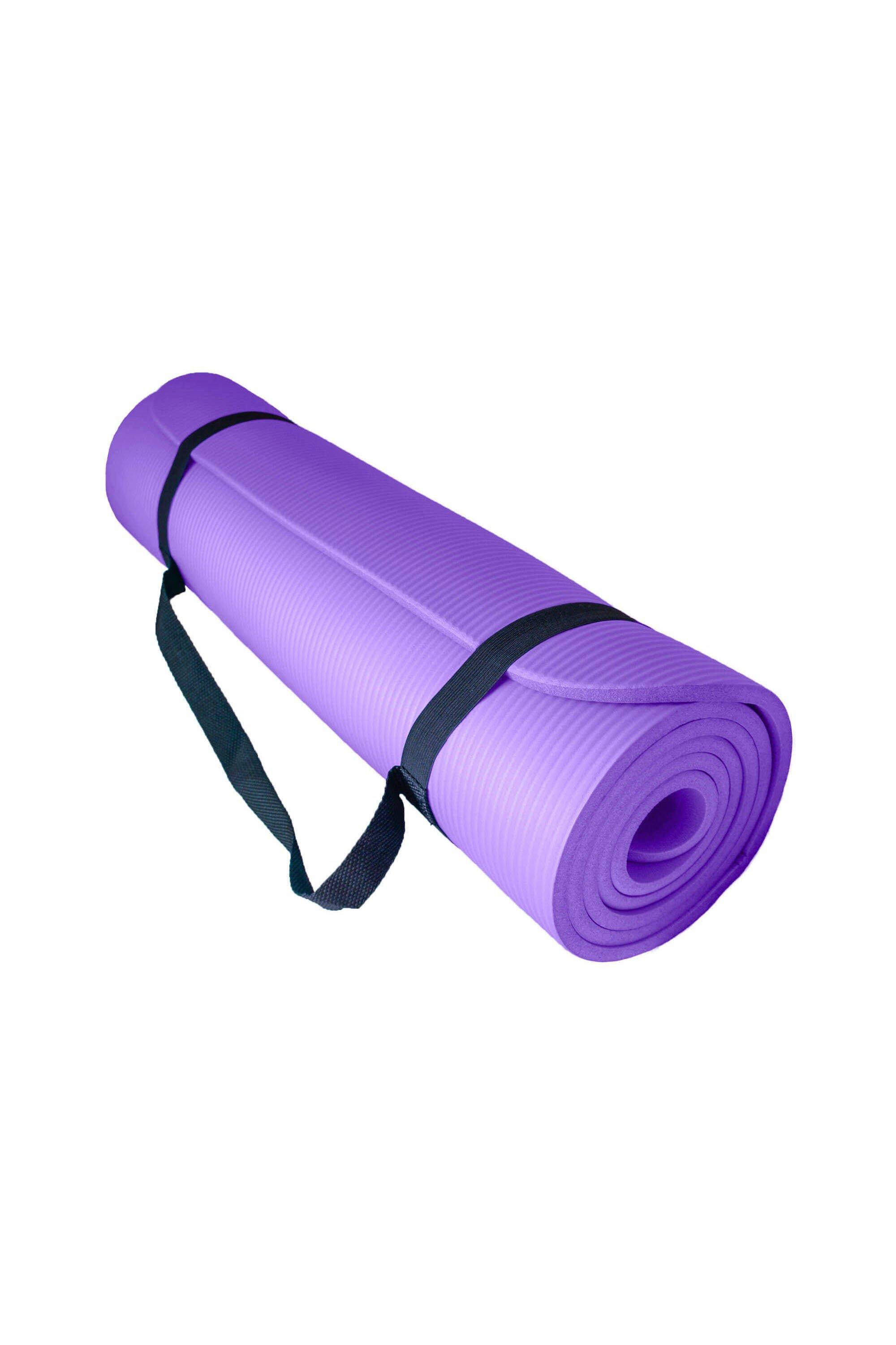 Мягкий коврик для упражнений для йоги с воздушным потоком 10 мм Azure, фиолетовый коврик для йоги triangles yc из микрофибры и каучука