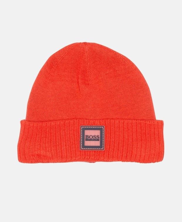 

Вязаная шапка Boss Kidswear, красный