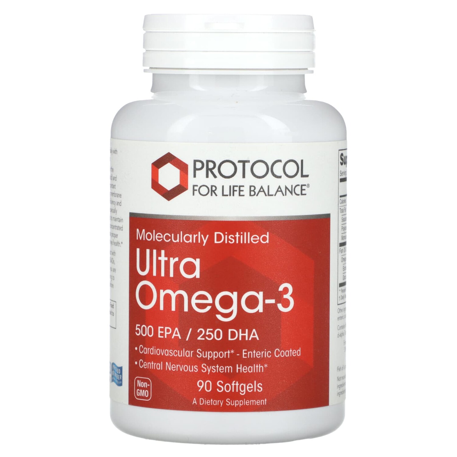 

Ultra Omega-3, 500 ЭПК / 250 ДГК, 90 мягких таблеток, Protocol for Life Balance