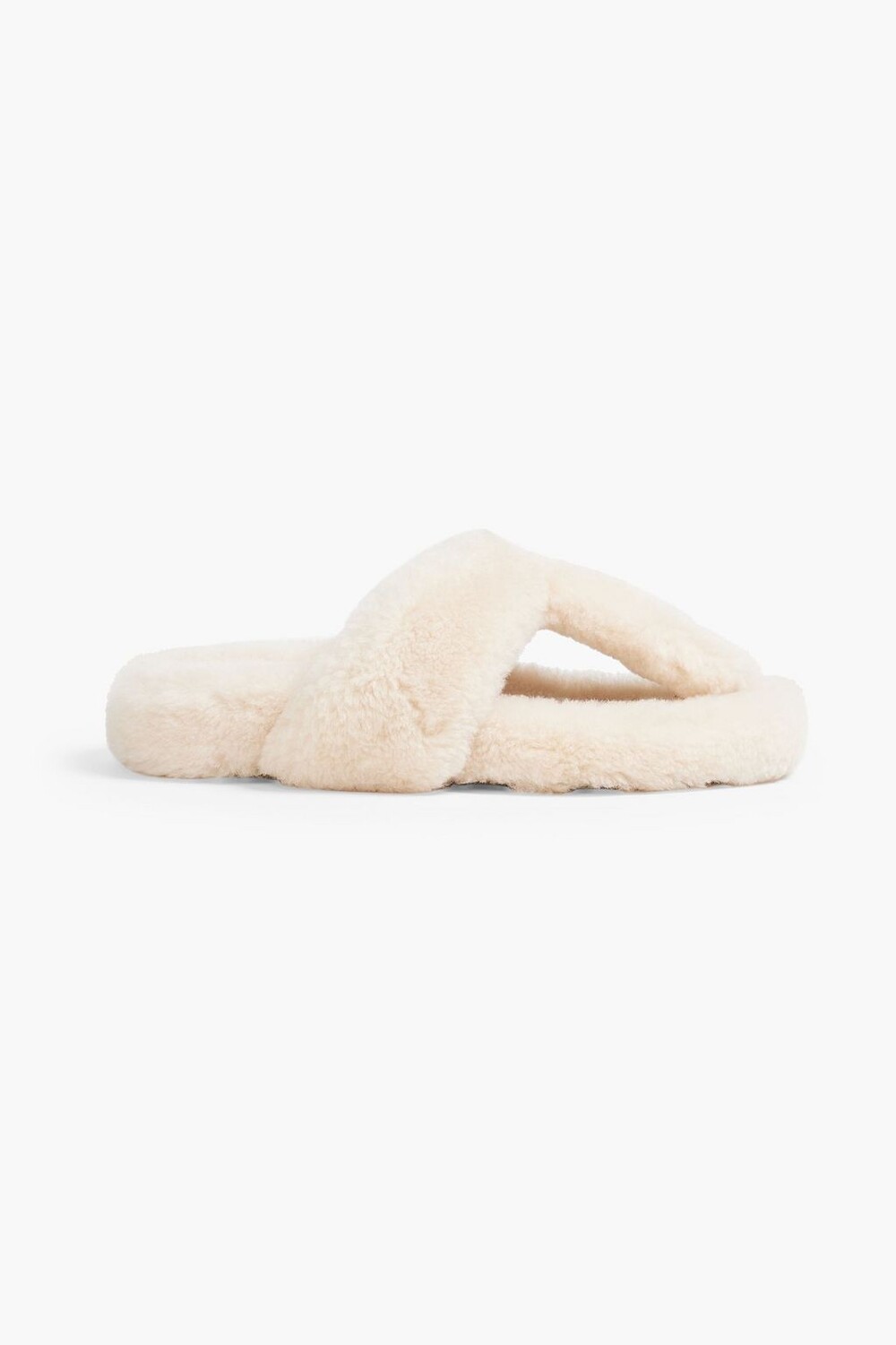 

Сандалии из овчины AQUAZZURA, слоновая кость
