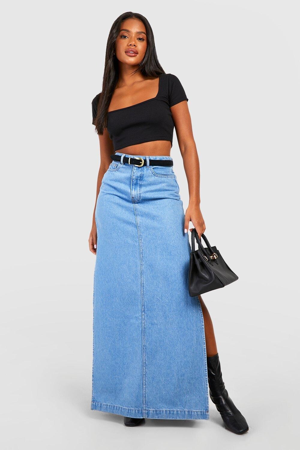 

Укороченный топ с квадратным вырезом и рукавами basic rib Boohoo, черный