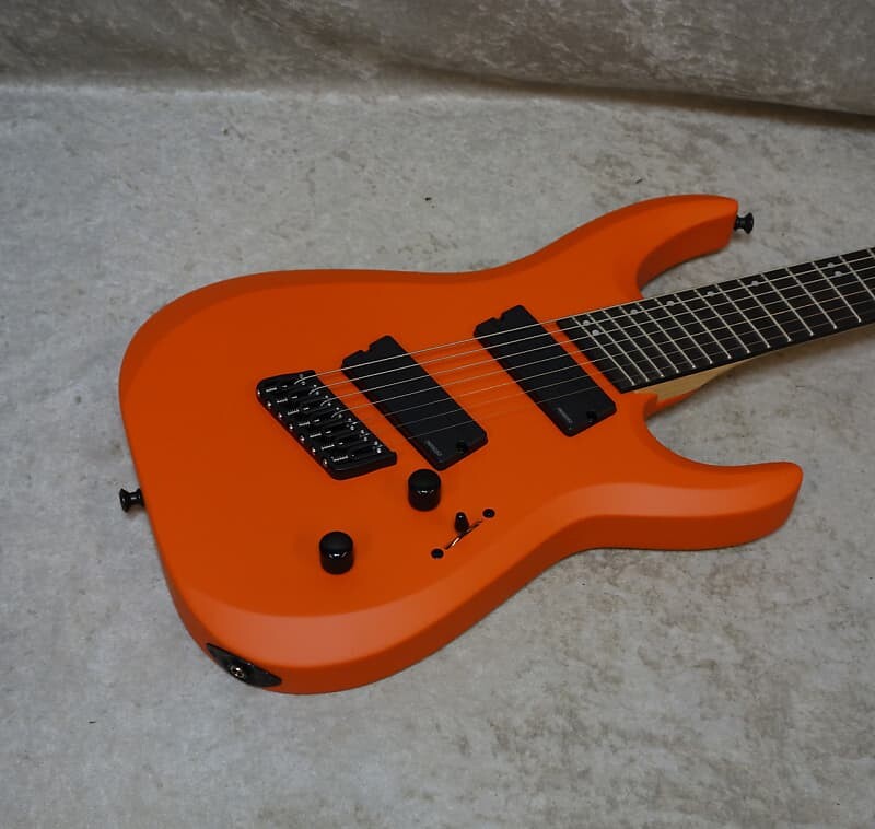 

Электрогитара In Stock! 2023 Jackson Pro Plus Series DK Modern HT7 MS guitar in Satin Orange Crush