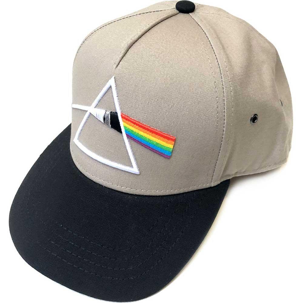 Бейсбольная кепка с логотипом Dark Side of the Moon Pink Floyd, коричневый бейсбольная кепка с каймой и ремешками dark side of the moon pink floyd черный