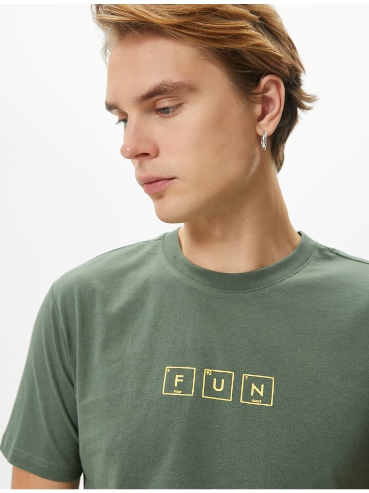 

Футболка KOTON T shirt, хаки
