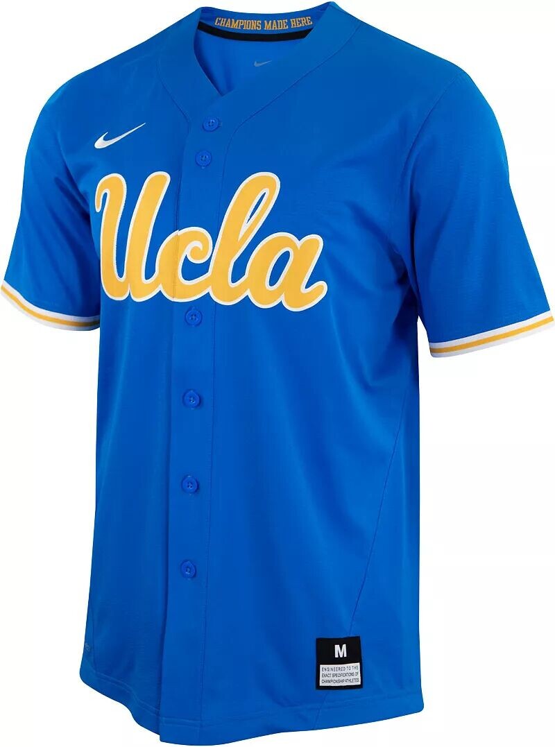 

Реплика мужской бейсбольной майки с длинными пуговицами Nike UCLA Bruins True Blue