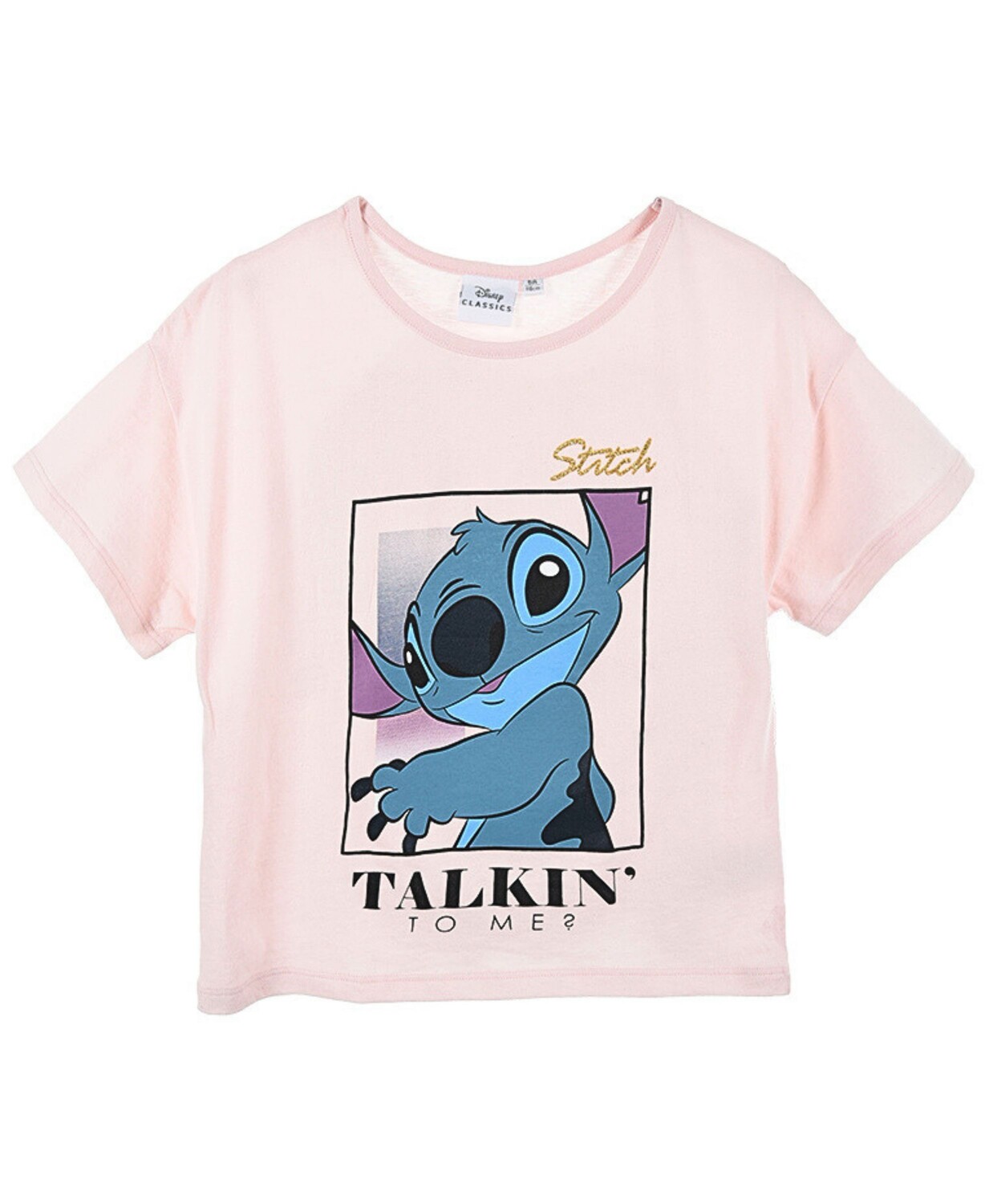 

Футболка Disney Disney Lilo & Stitch mit Glitzerdetails, розовый