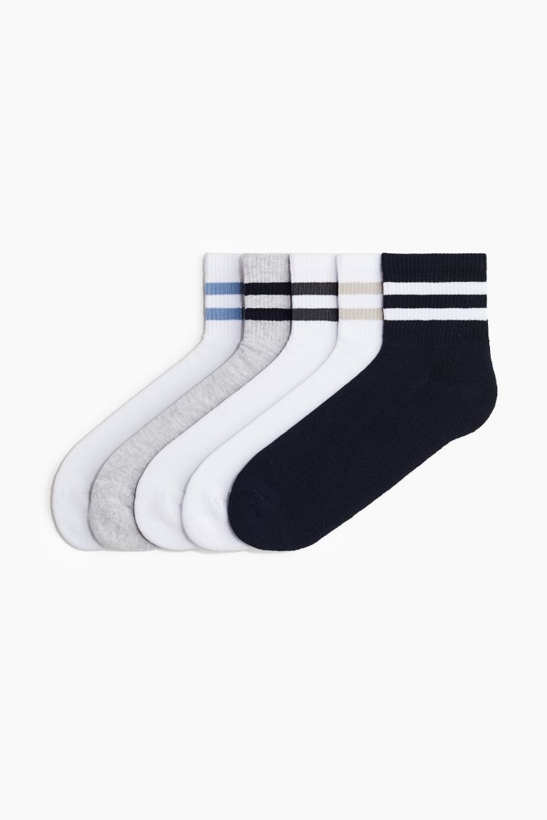 Упаковка из 5 носков H&M, серый 5 пар мужские носки в полоску 5 пар