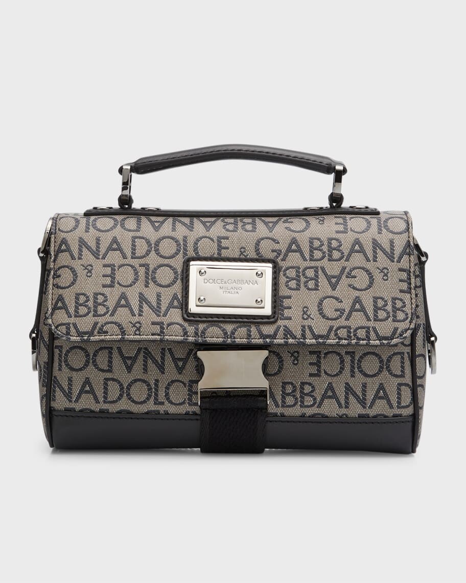 

Мужская жаккардовая сумка через плечо с логотипом Dolce&Gabbana